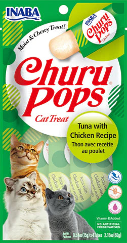 CHURU GATO POPS ATUN Y POLLO 60 G